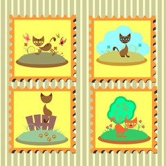 Kitty stamps