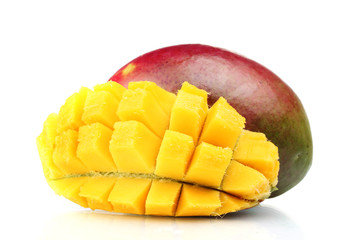 Fresh mango isolated on white