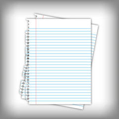 New paper page and blank space documents.