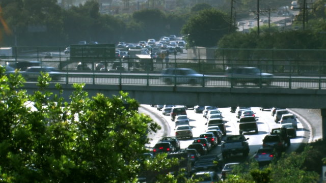 Interstate 5 Freeway Rush Hour Traffic
