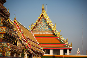 Fototapeta premium The elements of Wat Pho temple in Bangkok