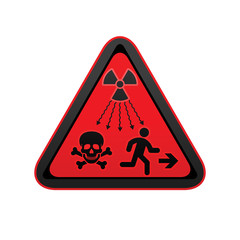 Hazard warning radiation symbol