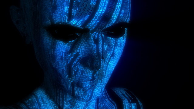 Binary Code Woman