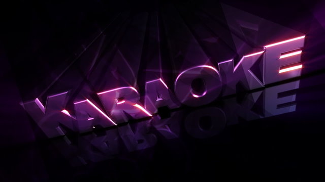 Karaoke 3D Text