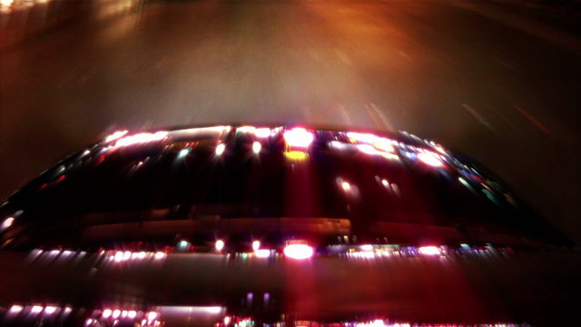 Light Reflections on Car Camera POV