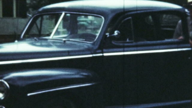 Old Car and Man (Archival Film)