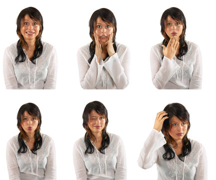 Gesichter Collage Mimik
