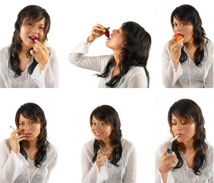 Gesichter Collage Grimassen