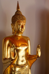 Golden Buddha in Wat Pho temple in Bangkok