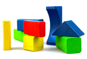 Wooden building blocks