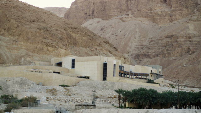 Stock Video Footage of Mount Masada Museum shot in Israel at 4k with Red.