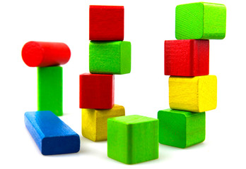 Wooden building blocks