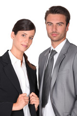 Dynamic business couple