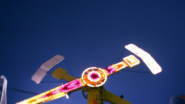 Carnival Ride at Midway (Time-lapse)