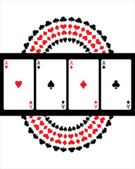 special vector poker background
