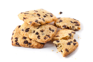 Cereal biscuits with chocolate