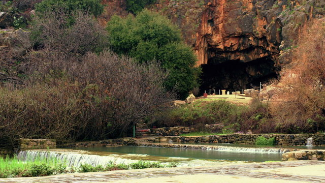 Stock Video Footage of Banias Spring shot in Israel at 4k with Red.