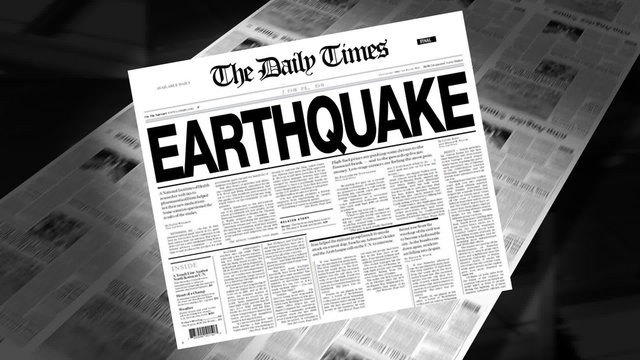 Earthquake - Newspaper Headline (Intro + Loops)