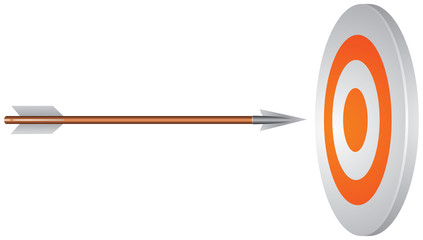 Target and arrow vector image © Ievgen Melamud