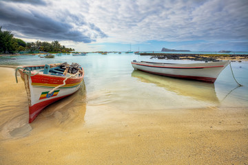 Fototapeta na wymiar Spokojne wybrzeże widok, Mauritius