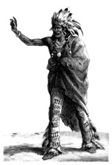 Trad. Amerindian - North - obrazy, fototapety, plakaty