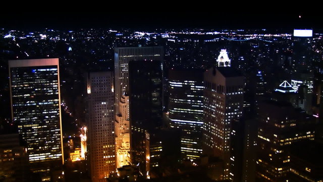 NYC Skyline at Night (HD Looping)