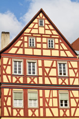 Fototapeta premium Historische Fachwerkhäuser in Schwäbisch Hall, Deutschland
