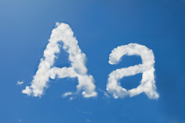 A font clouds