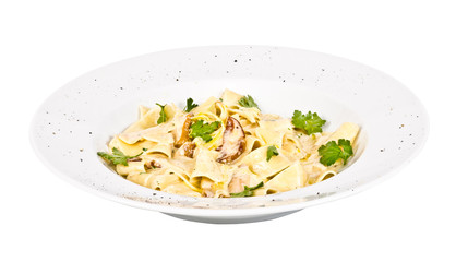 pasta with mushrooms and parmesan cheese