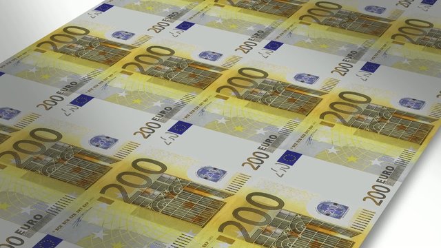 Mint - Printing 200 euro bills