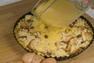 Panettone cake - preparation