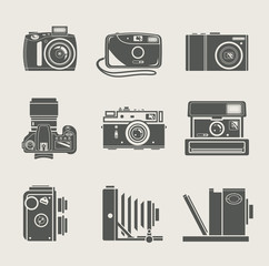 camera new and retro icon vector illustration - 38844529