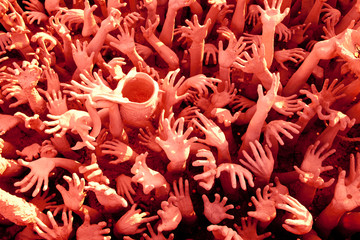 Hands sculpture frome hell