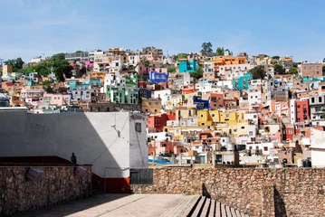 Zelfklevend Fotobehang Guanajuato, colorful town in Mexico © Noradoa