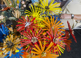 fair sell handmade artificial flower material cone
