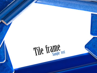 Ceramic tile frame