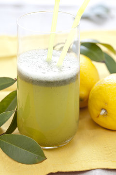lime and lemon juice with parsley