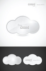 Stylized Cloud Icon & business card templates