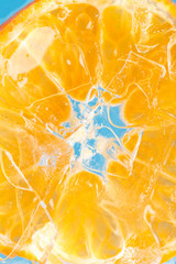 orange and ice