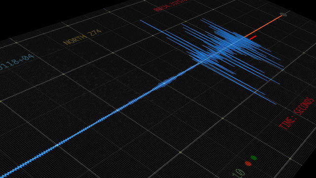 Seismograph (Computer Earthquake Data)