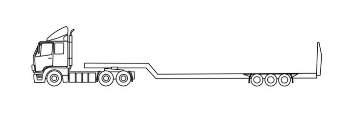 Truck with trailer
