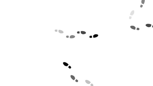 Footprints Walking Animation