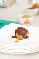 cake with chocolate