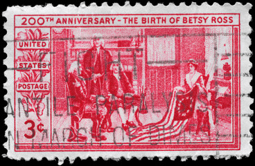 USA - CIRCA 1952 Betsy Ross