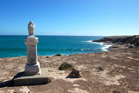 Monument nearby sea