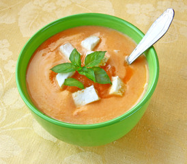 Soup of puree from a carrot