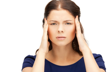 Naklejka premium unhappy woman