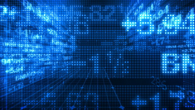 Stock Market Data Tickers 3D World