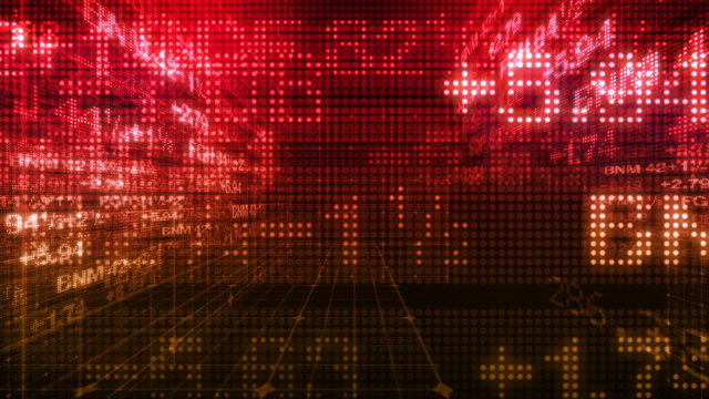Stock Market Data Tickers 3D World