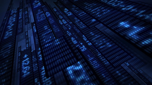 Stock Market Tickers Price Data Animation